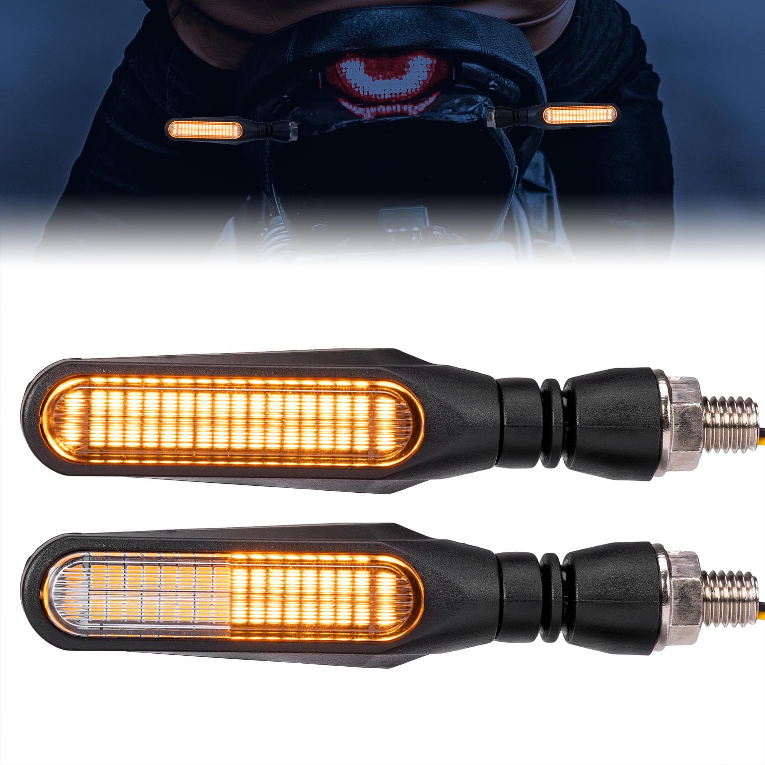 Amazon | 【3倍以上の輝度】KEMIMOTO ウインカー バイク LED